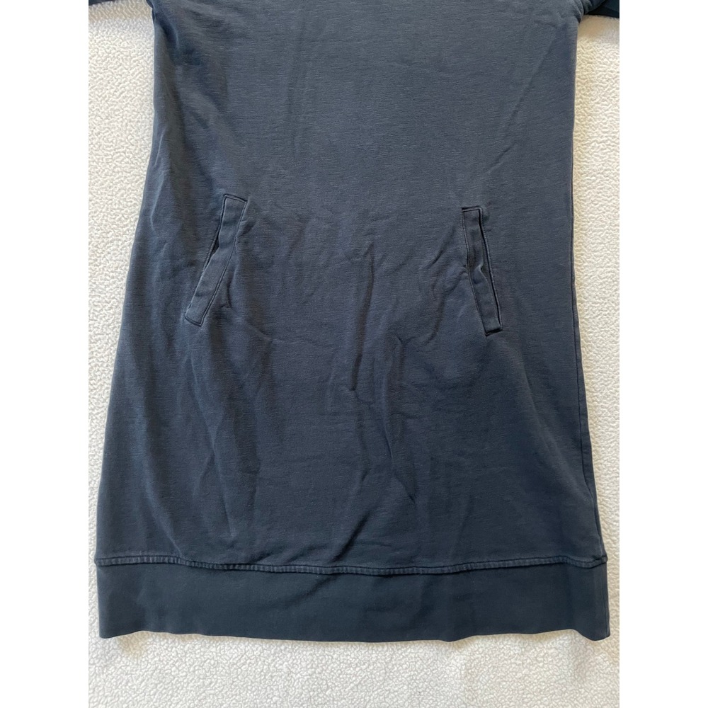 Toad&Co Womens Small Hoodie Dress Navy Long Sleeve Pockets Pullover Mini Boho - Picture 12 of 16